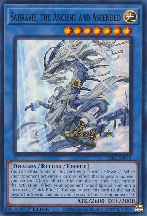 Sauravis, the Ancient and Ascended (RA02-EN019)  Super Rare