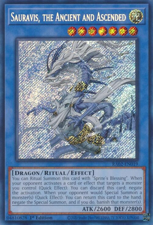 Sauravis, the Ancient and Ascended  (RA02-EN019)  Secret Rare