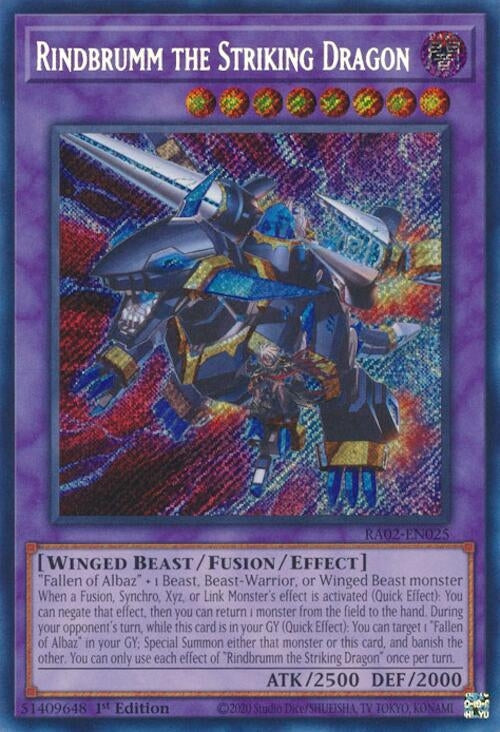 Rindbrumm the Striking Dragon  (RA02-EN025)  Secret Rare