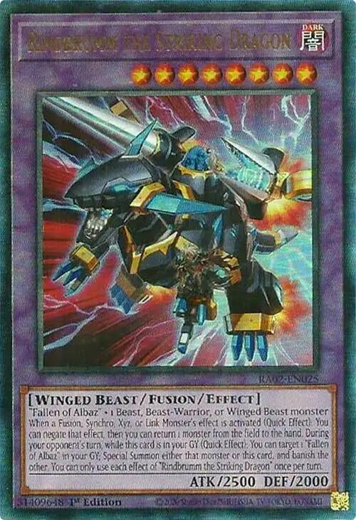 Rindbrumm the Striking Dragon  (RA02-EN025)  Prismatic Ultimate Rare