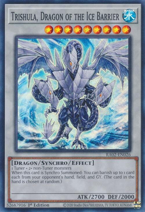 Trishula, Dragon of the Ice Barrier (RA02-EN026)  Super Rare