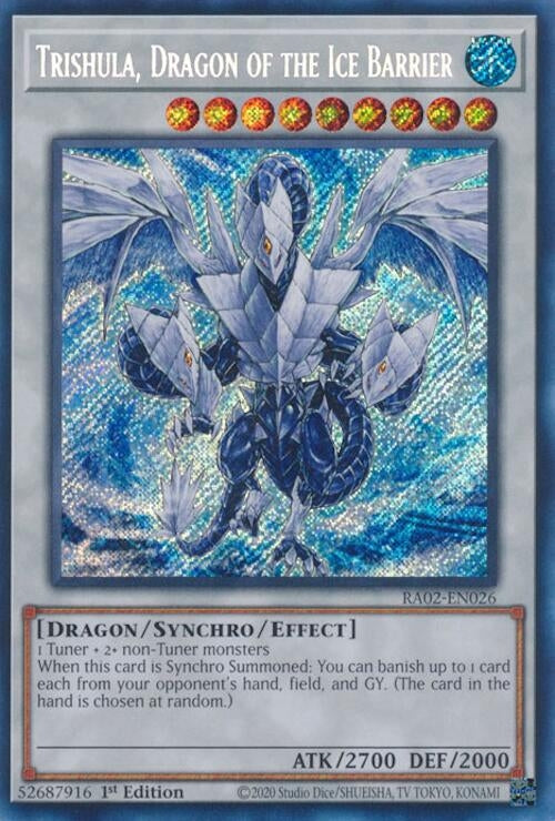 Trishula, Dragon of the Ice Barrier  (RA02-EN026)  Secret Rare