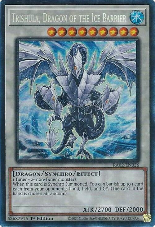 Trishula, Dragon of the Ice Barrier (PCR) (RA02-EN026)