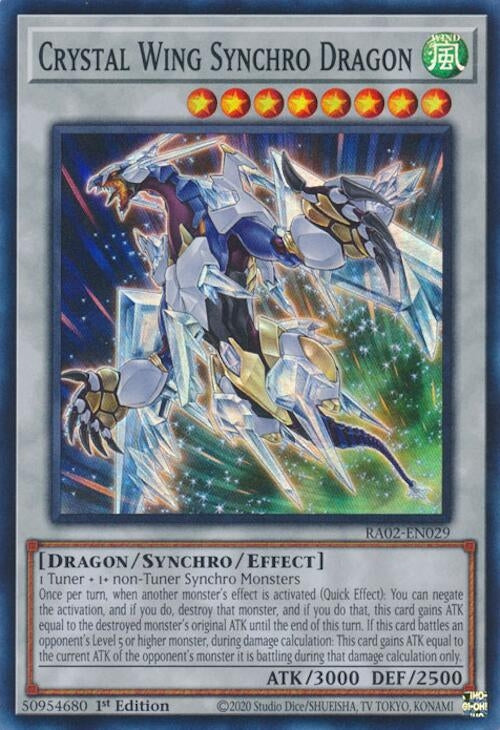 Crystal Wing Synchro Dragon (RA02-EN029)  Super Rare