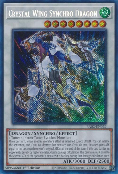Crystal Wing Synchro Dragon  (RA02-EN029)  Secret Rare