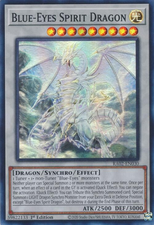 Blue-Eyes Spirit Dragon (RA02-EN030)  Super Rare