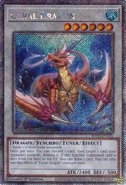 Coral Dragon  (RA02-EN031)  Platinum Secret Rare