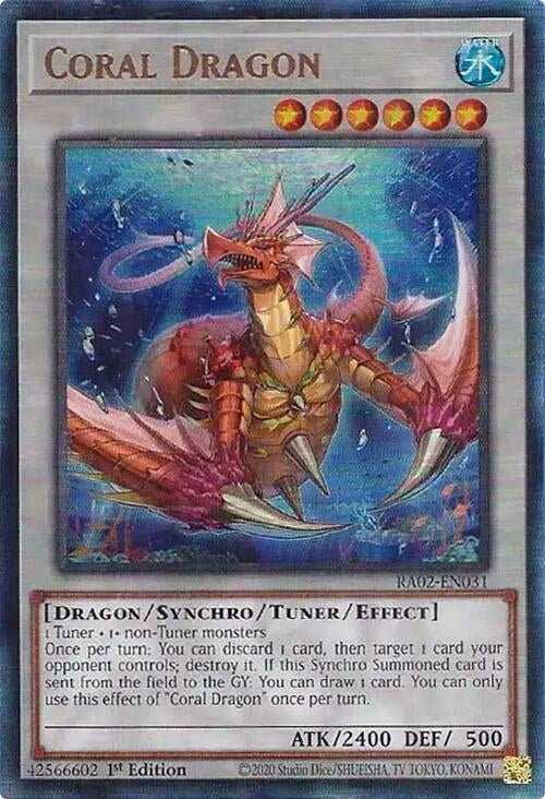 Coral Dragon  (RA02-EN031)  Prismatic Ultimate Rare