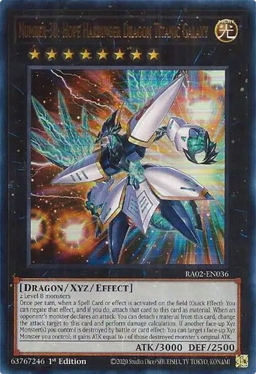 Number 38: Hope Harbinger Dragon Titanic Galaxy  (RA02-EN036)  Ultra Rare