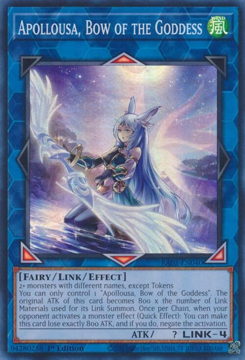Apollousa, Bow of the Goddess (Alternate Art) (RA02-EN040)  Super Rare