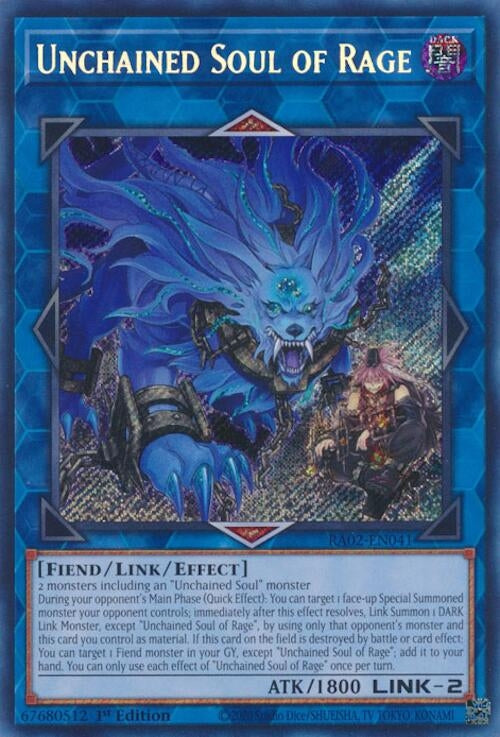 Unchained Soul of Rage  (RA02-EN041)  Secret Rare