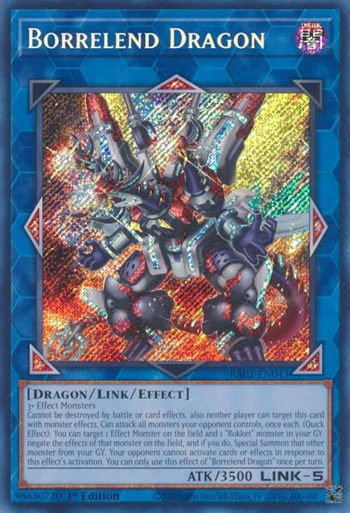 Borrelend Dragon  (RA02-EN043)  Secret Rare