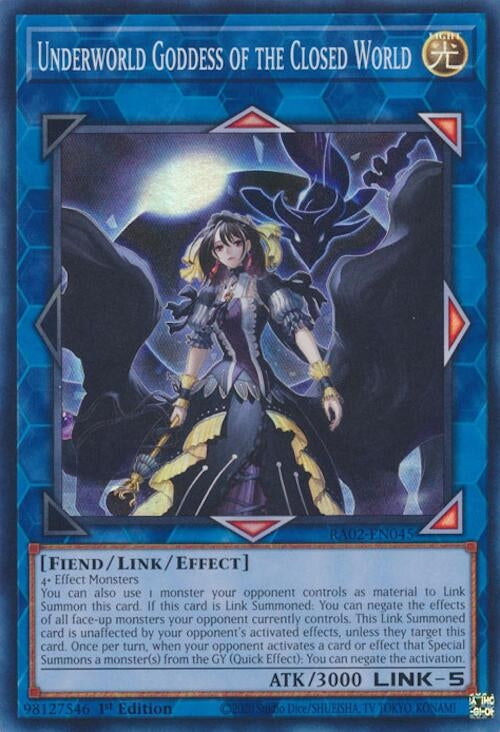 Underworld Goddess of the Closed World (RA02-EN045)  Super Rare