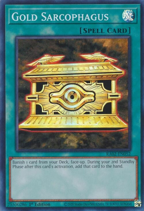 Gold Sarcophagus (RA02-EN052)  Super Rare