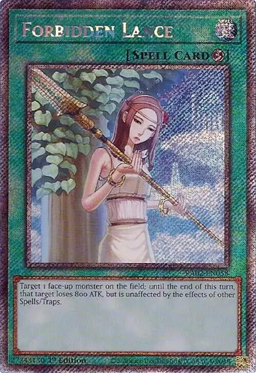 Forbidden Lance  (RA02-EN058)  Platinum Secret Rare