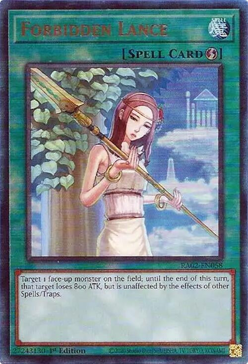 Forbidden Lance  (RA02-EN058)  Prismatic Ultimate Rare