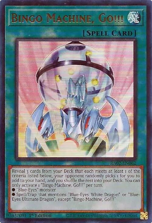 Bingo Machine, Go!!!  (RA02-EN062)  Ultra Rare