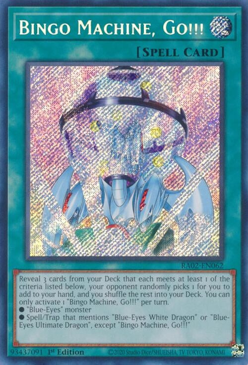 Bingo Machine, Go!!!  (RA02-EN062)  Secret Rare