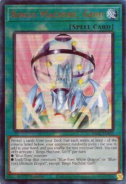 Bingo Machine, Go!!!  (RA02-EN062)  Prismatic Ultimate Rare