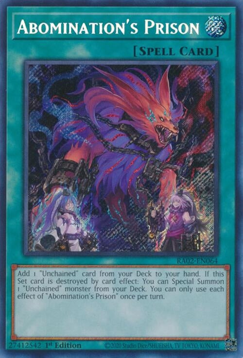 Abomination's Prison (Secret Rare) (RA02-EN064) (1st Edition)