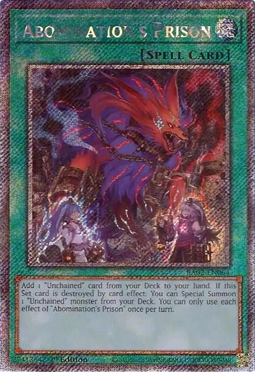 Abomination's Prison (Platinum Secret Rare) (RA02-EN064) (1st Edition)