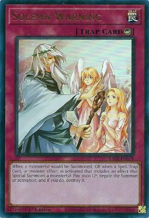 Solemn Warning  (RA02-EN078)  Ultra Rare