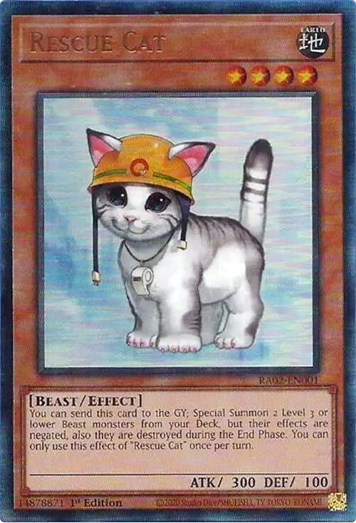 Rescue Cat  (RA02-EN001)  Prismatic Ultimate Rare
