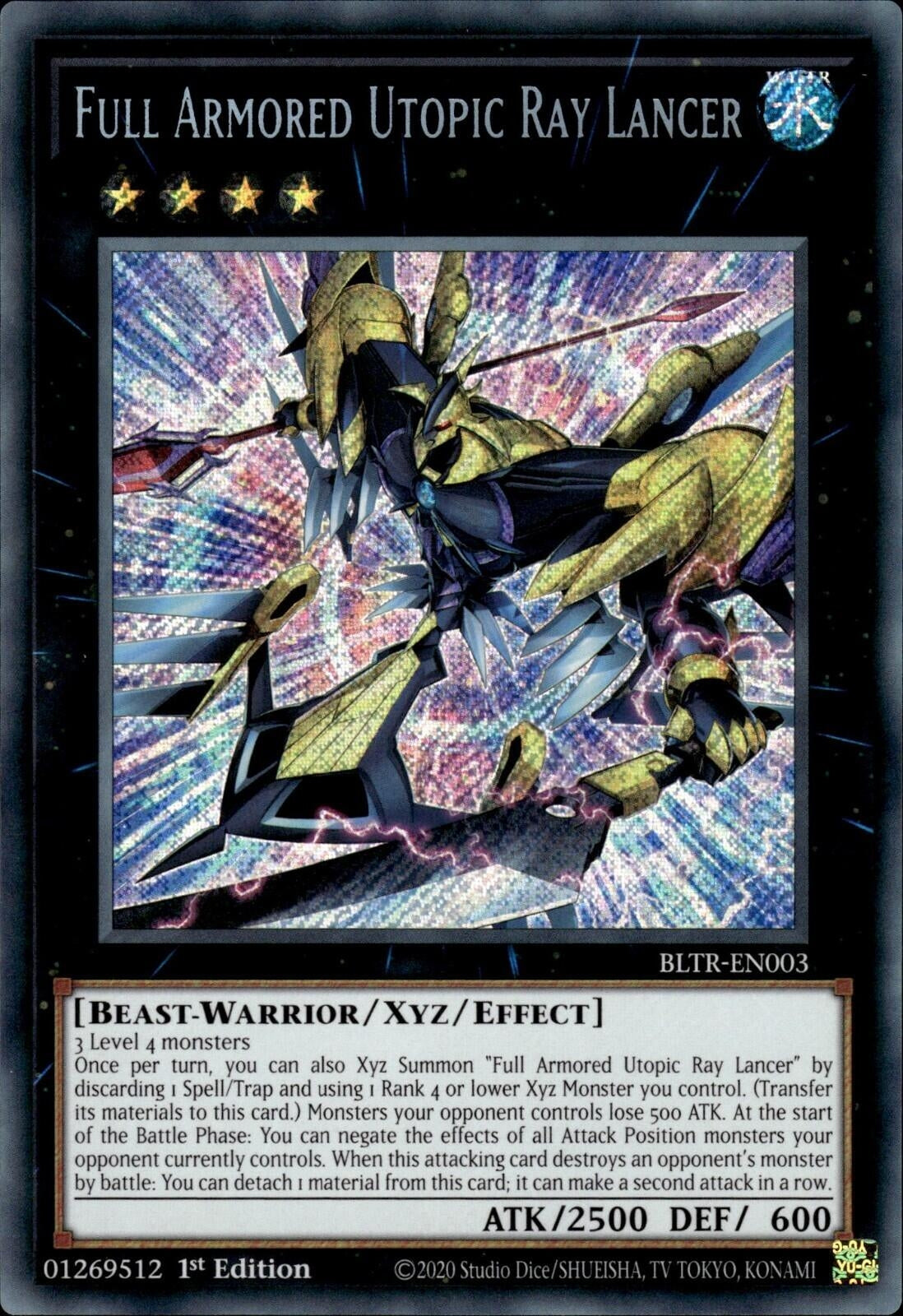 Full Armored Utopic Ray Lancer (BLTR-EN003)  Secret Rare