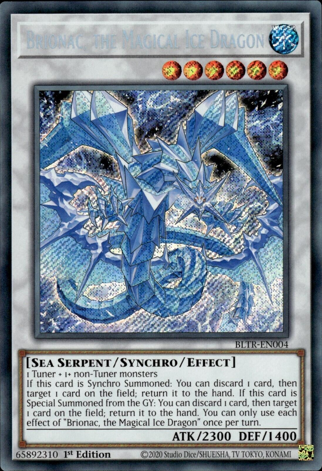 Brionac, the Magical Ice Dragon (BLTR-EN004)  Secret Rare