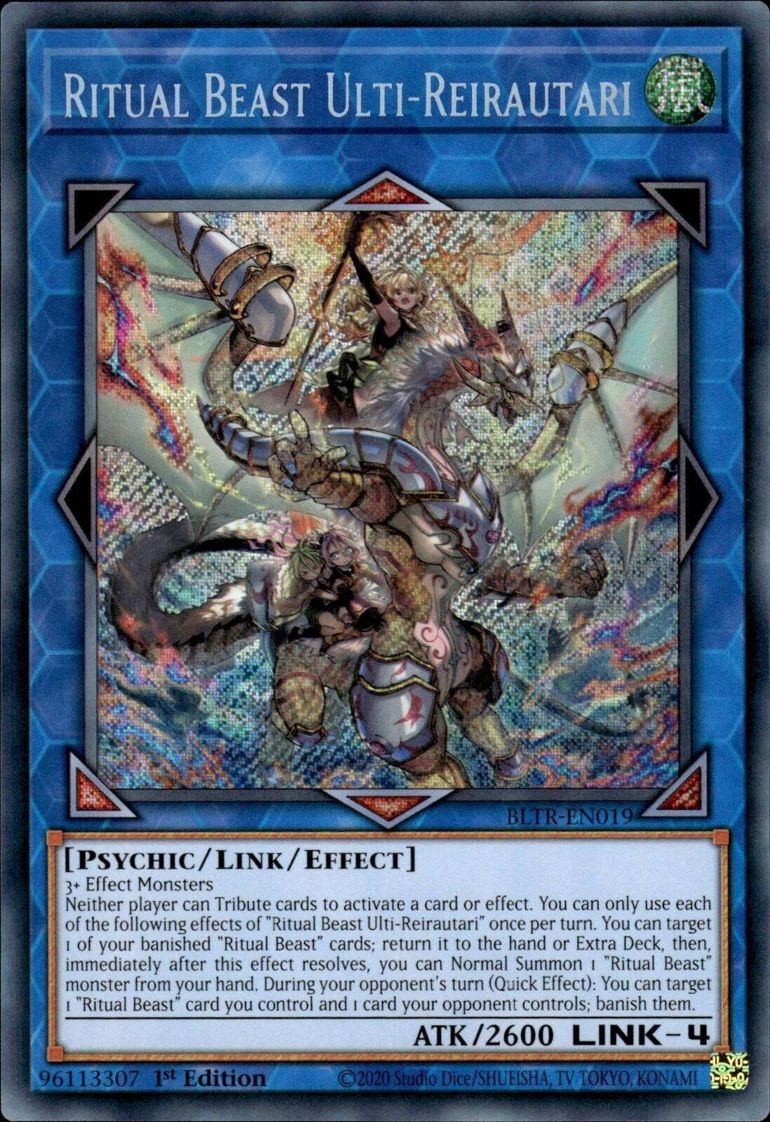 Ritual Beast Ulti-Reirautari (BLTR-EN019)  Secret Rare