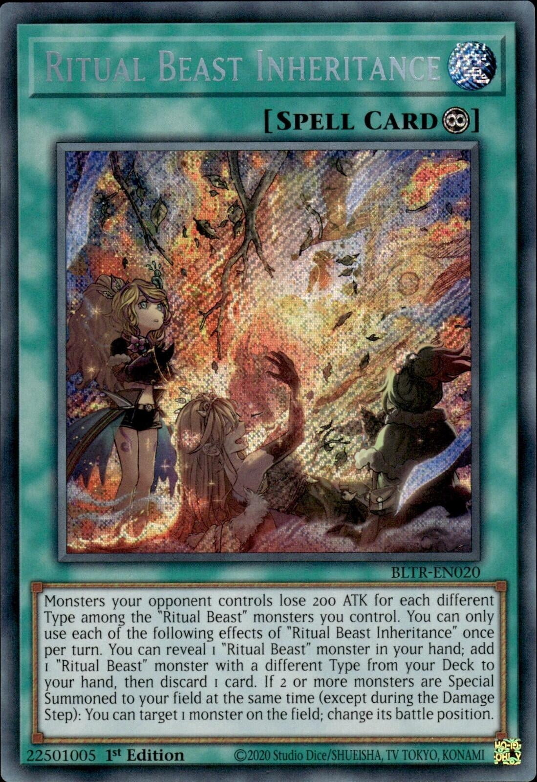 Ritual Beast Inheritance (BLTR-EN020)  Secret Rare
