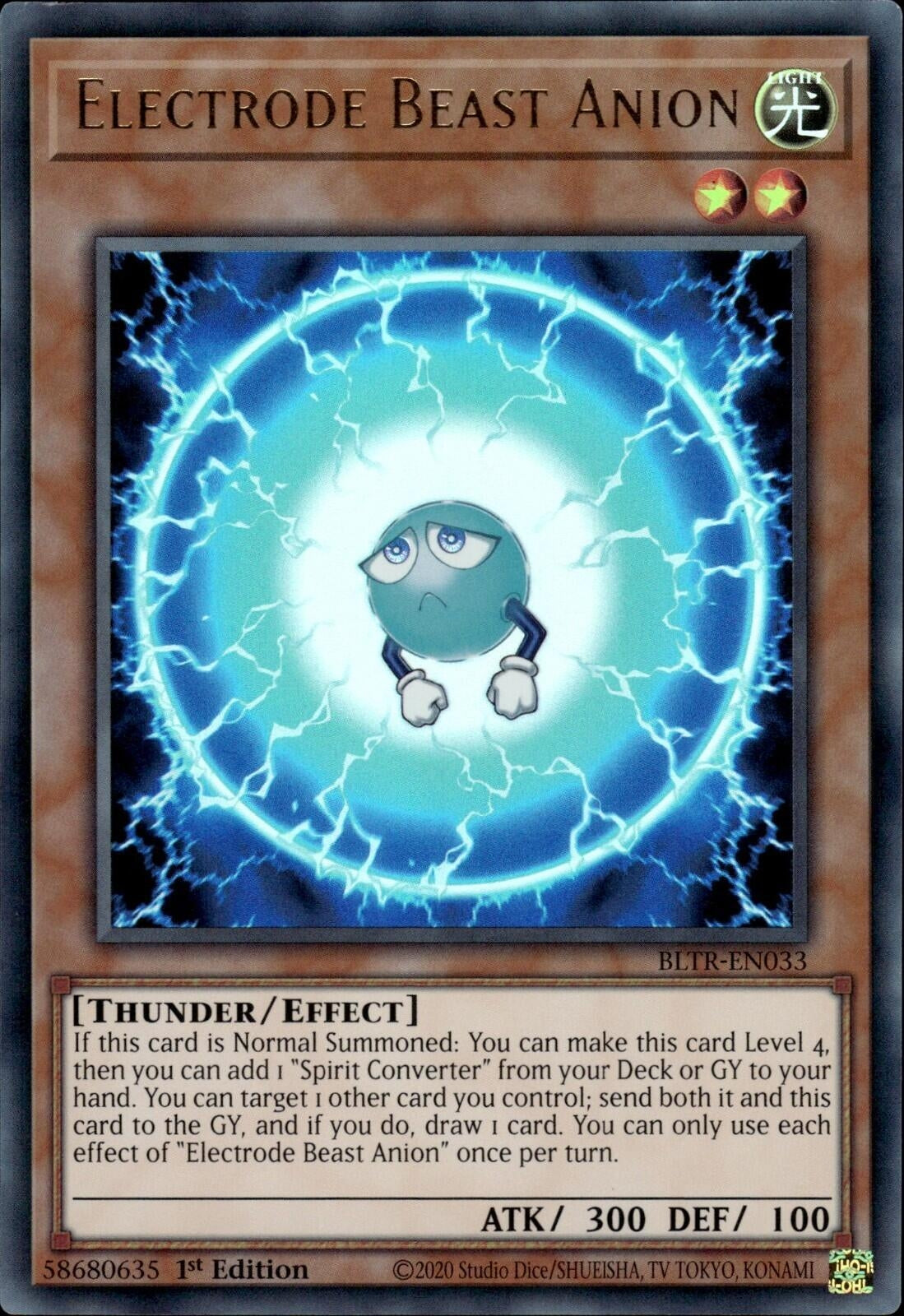 Electrode Beast Anion (BLTR-EN033)  Ultra Rare