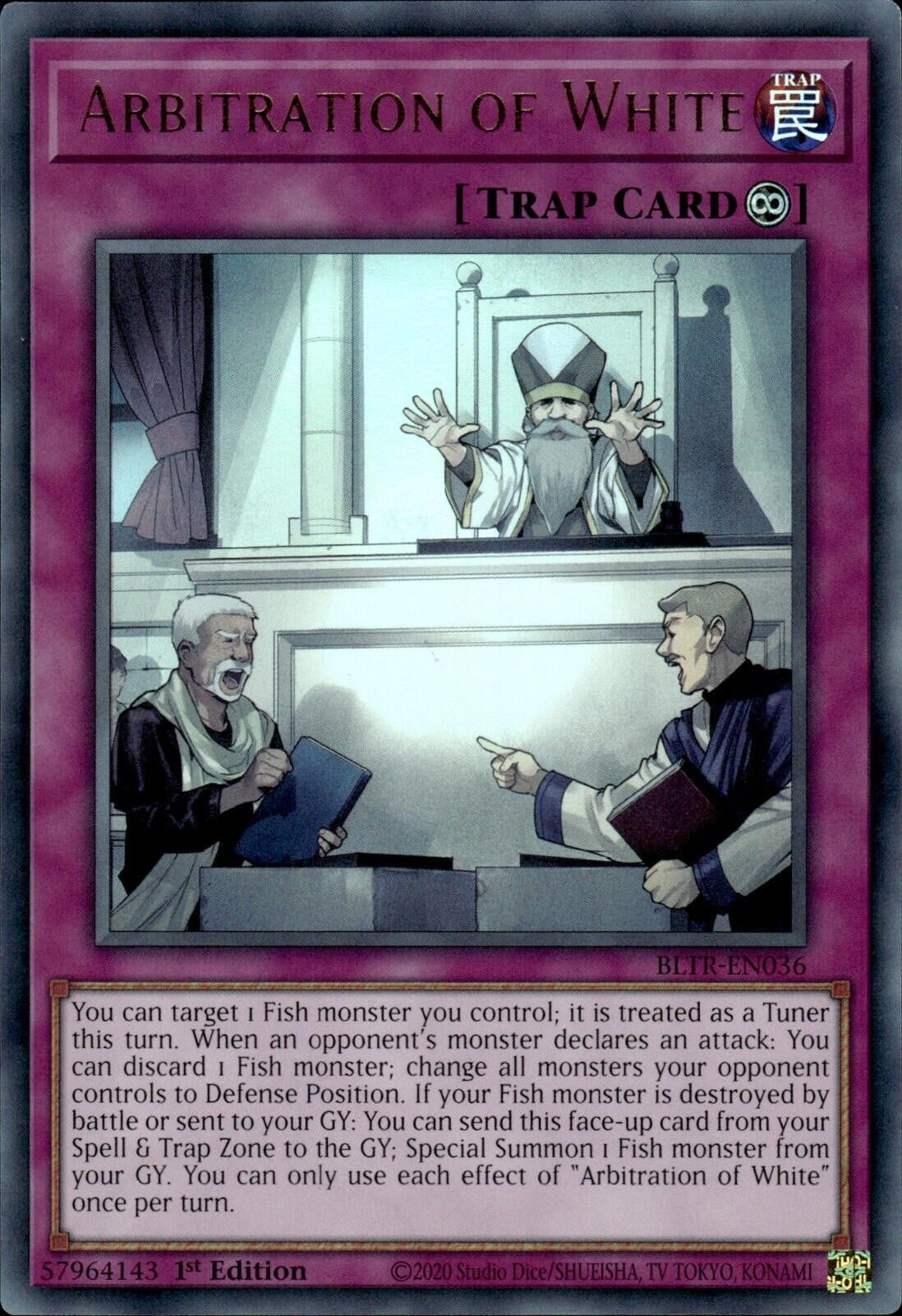 Arbitration of White (BLTR-EN036)  Ultra Rare