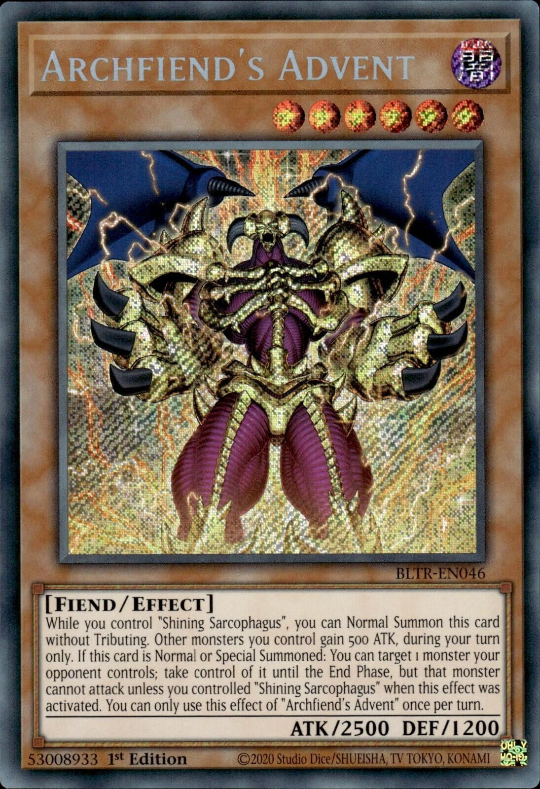 Archfiend's Advent (BLTR-EN046)  Secret Rare