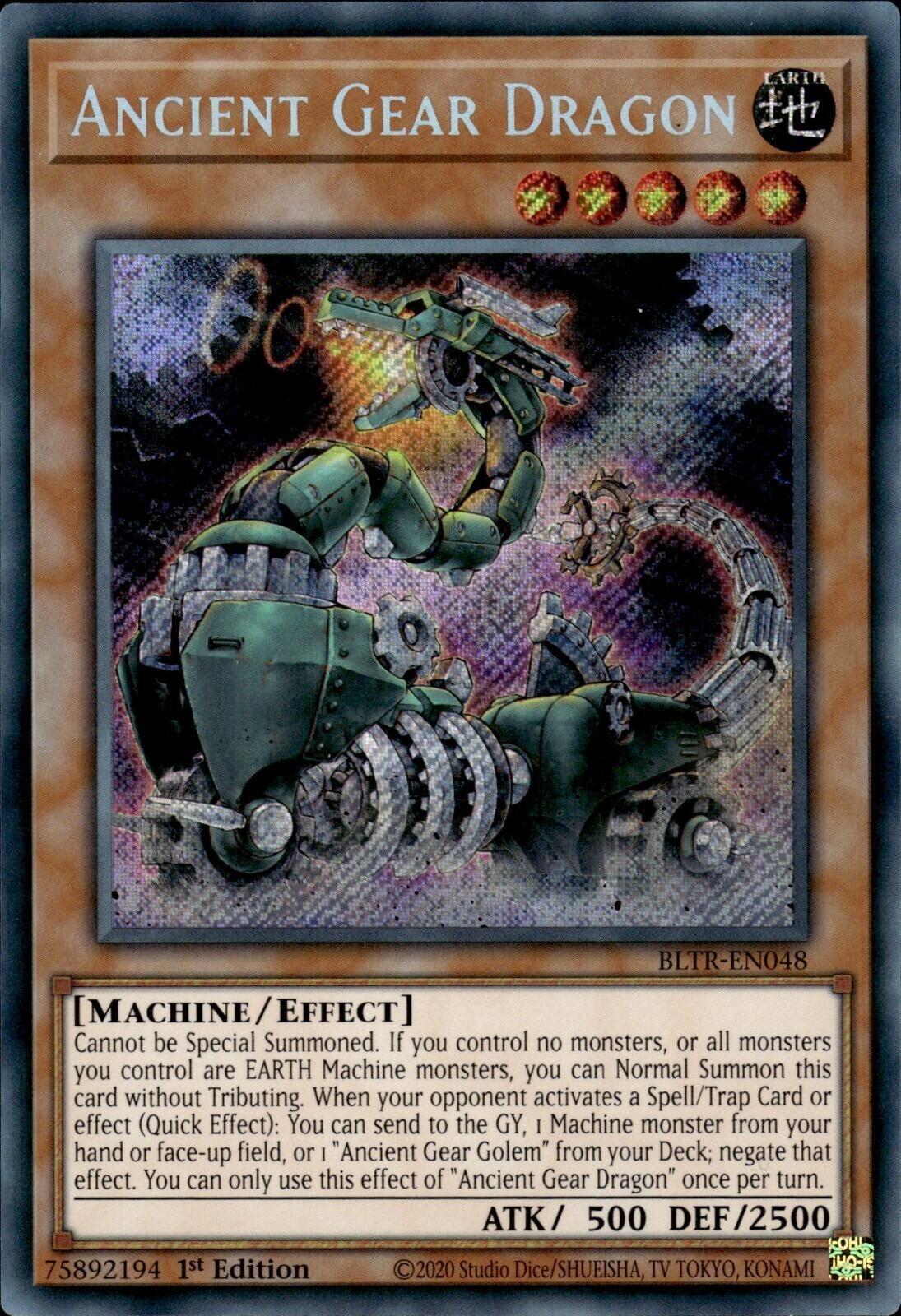 Ancient Gear Dragon (BLTR-EN048)  Secret Rare