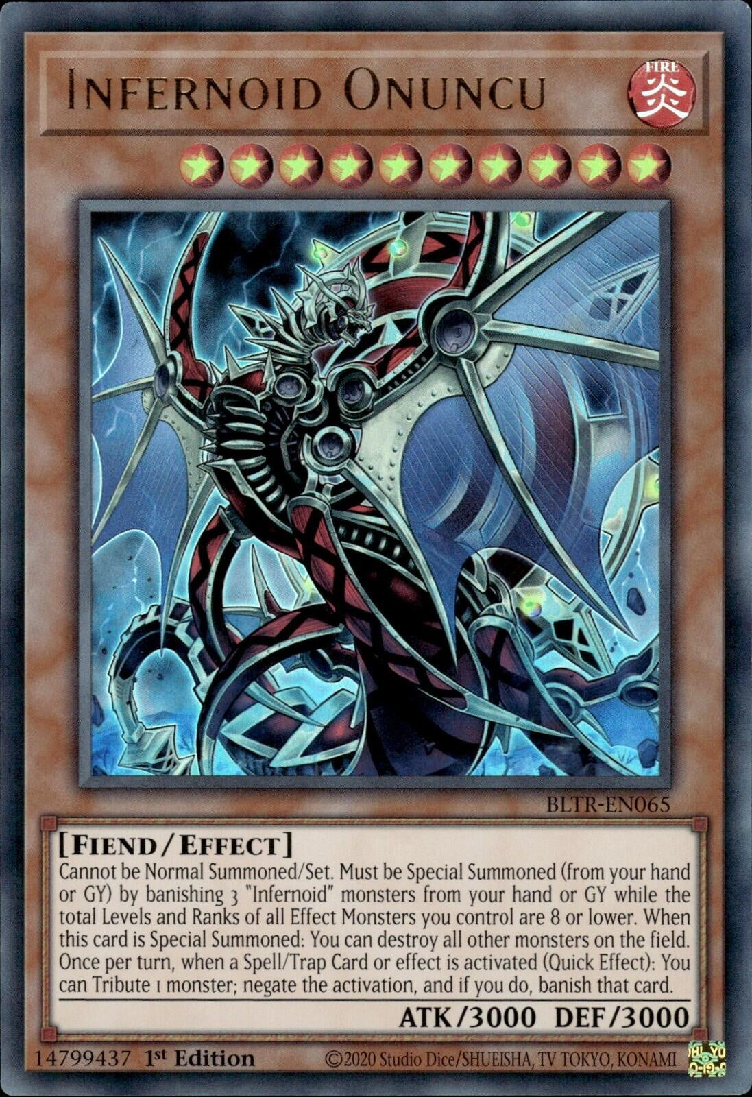 Infernoid Onuncu (BLTR-EN065)  Ultra Rare
