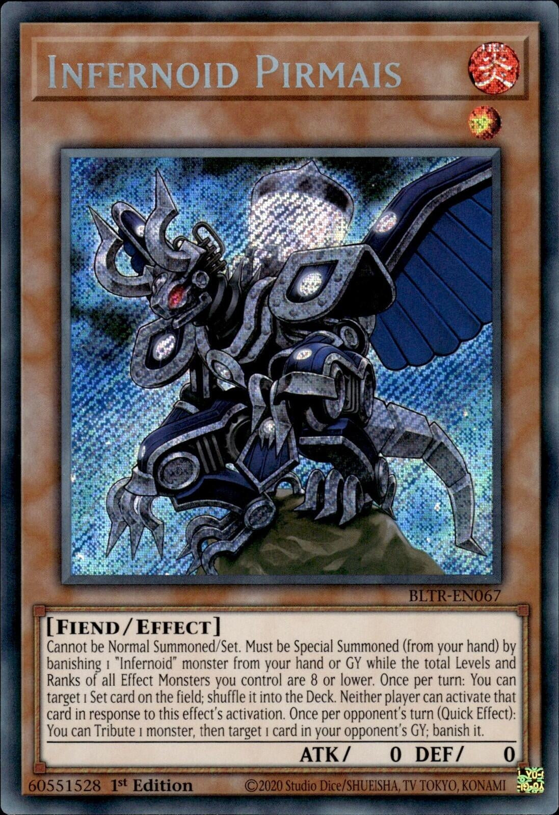 Infernoid Pirmais (BLTR-EN067)  Secret Rare