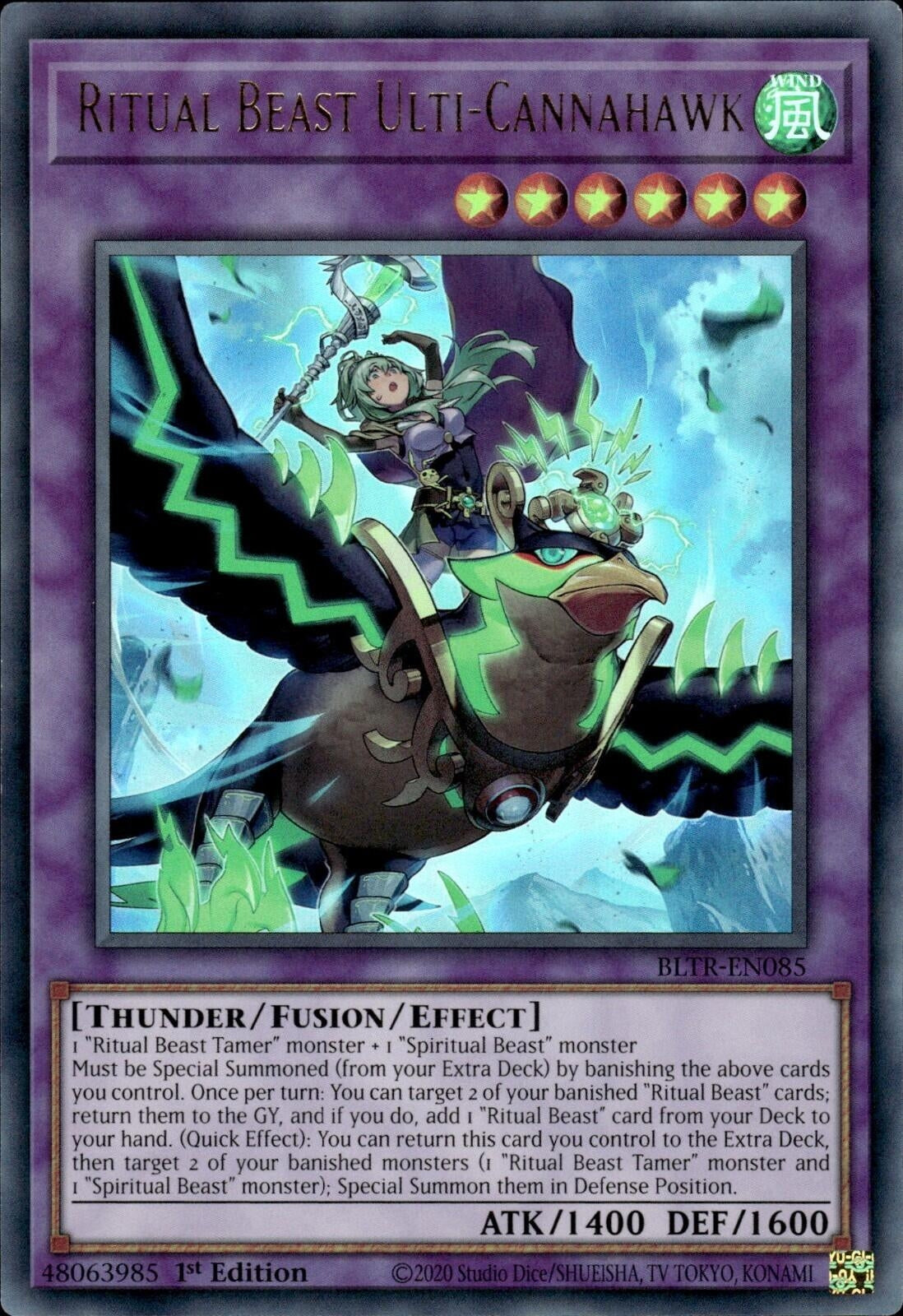 Ritual Beast Ulti-Cannahawk (Alternate Art) (BLTR-EN085)  Ultra Rare