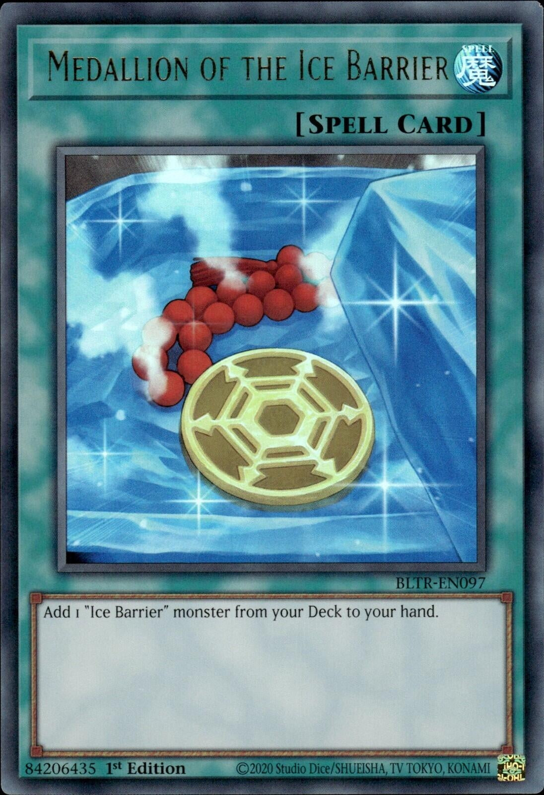 Medallion of the Ice Barrier (BLTR-EN097)  Ultra Rare