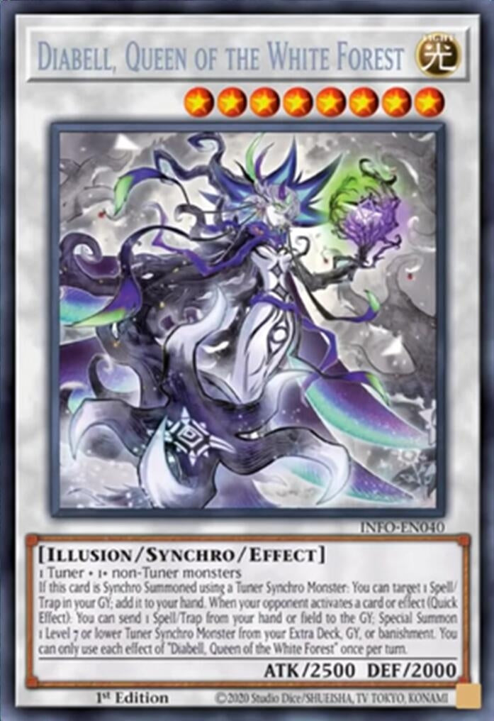Diabell, Queen of the White Forest (INFO-EN040)  Secret Rare