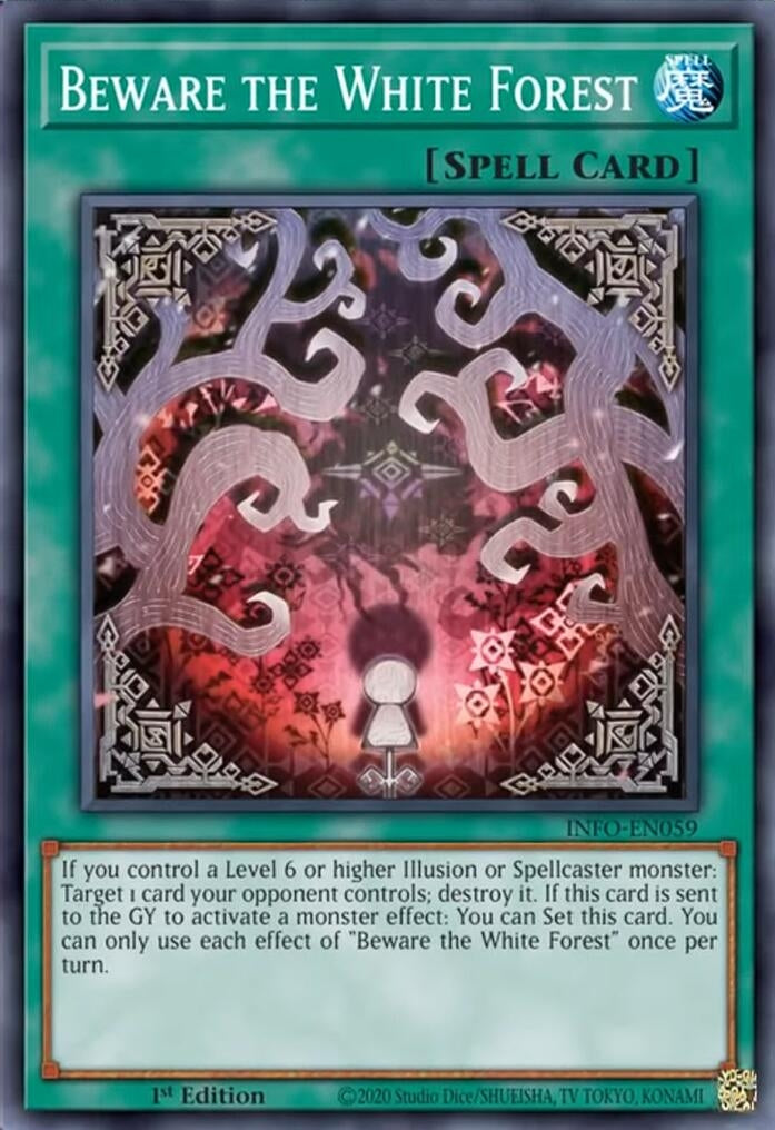 Beware the White Forest (INFO-EN059)  Super Rare