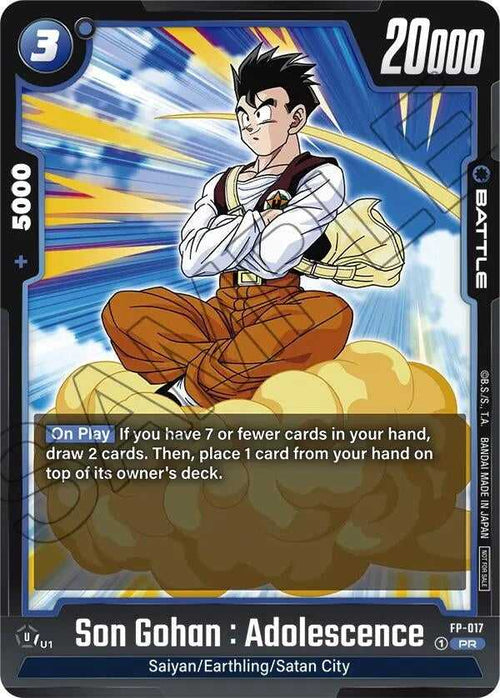 (FP-017) Son Gohan : Adolescence - Promo