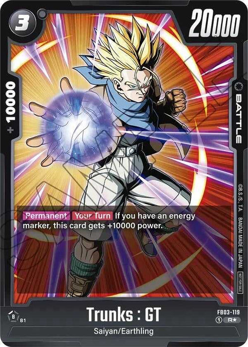 (FB03-119) Trunks : GT (Championship Pack 02) - Rare