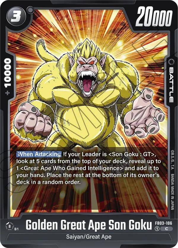 (FB03-106) Golden Great Ape Son Goku - Common