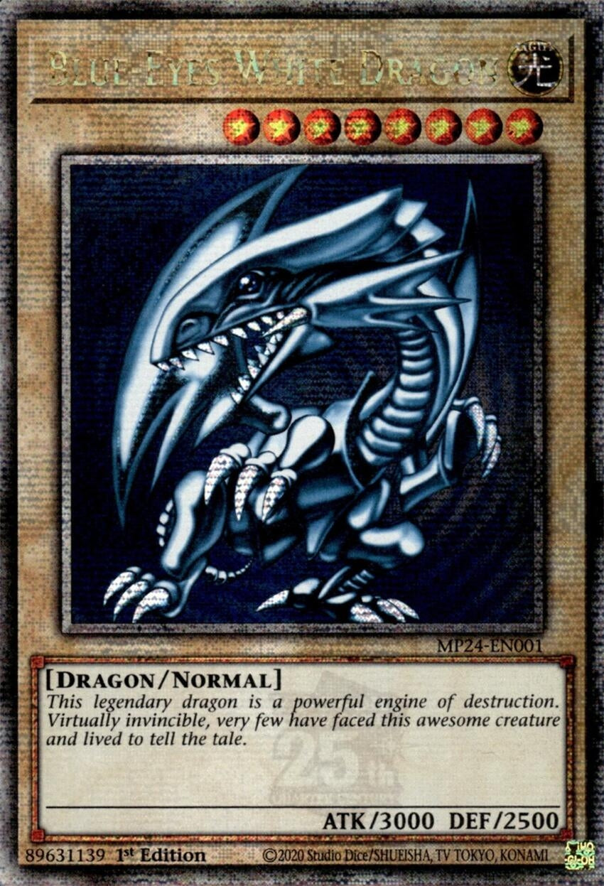 Blue-Eyes White Dragon  (MP24-EN001)  Quarter Century Secret Rare
