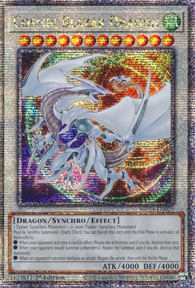Cosmic Blazar Dragon  (MP24-EN029)  Quarter Century Secret Rare