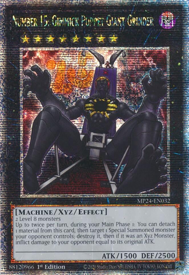 Number 15: Gimmick Puppet Giant Grinder  (MP24-EN032)  Quarter Century Secret Rare