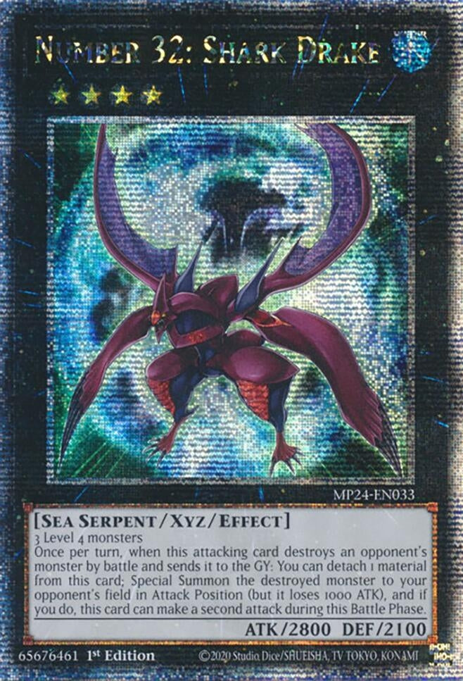 Number 32: Shark Drake  (MP24-EN033)  Quarter Century Secret Rare
