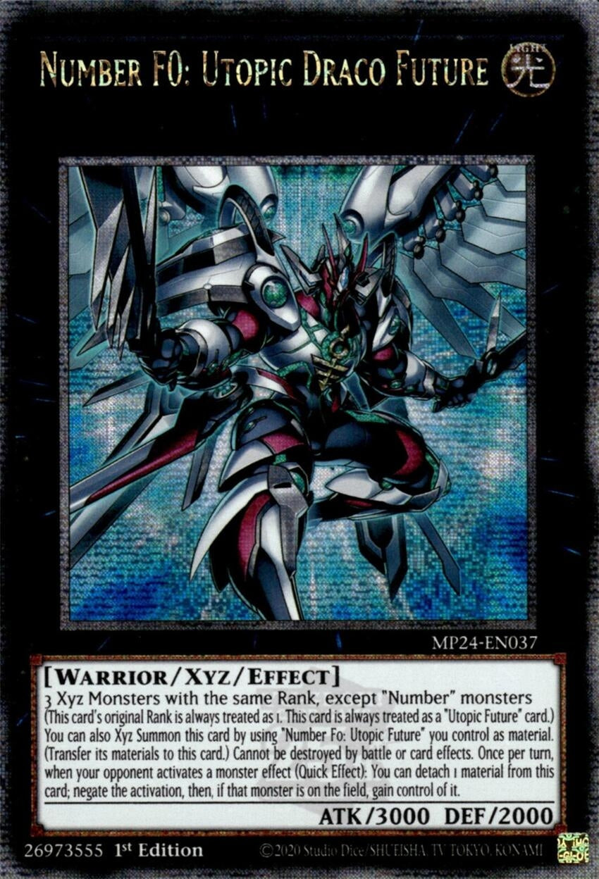 Number F0: Utopic Draco Future  (MP24-EN037)  Quarter Century Secret Rare