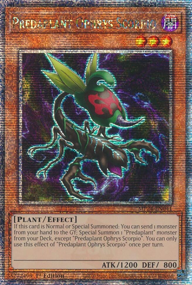 Predaplant Ophrys Scorpio  (MP24-EN041)  Quarter Century Secret Rare